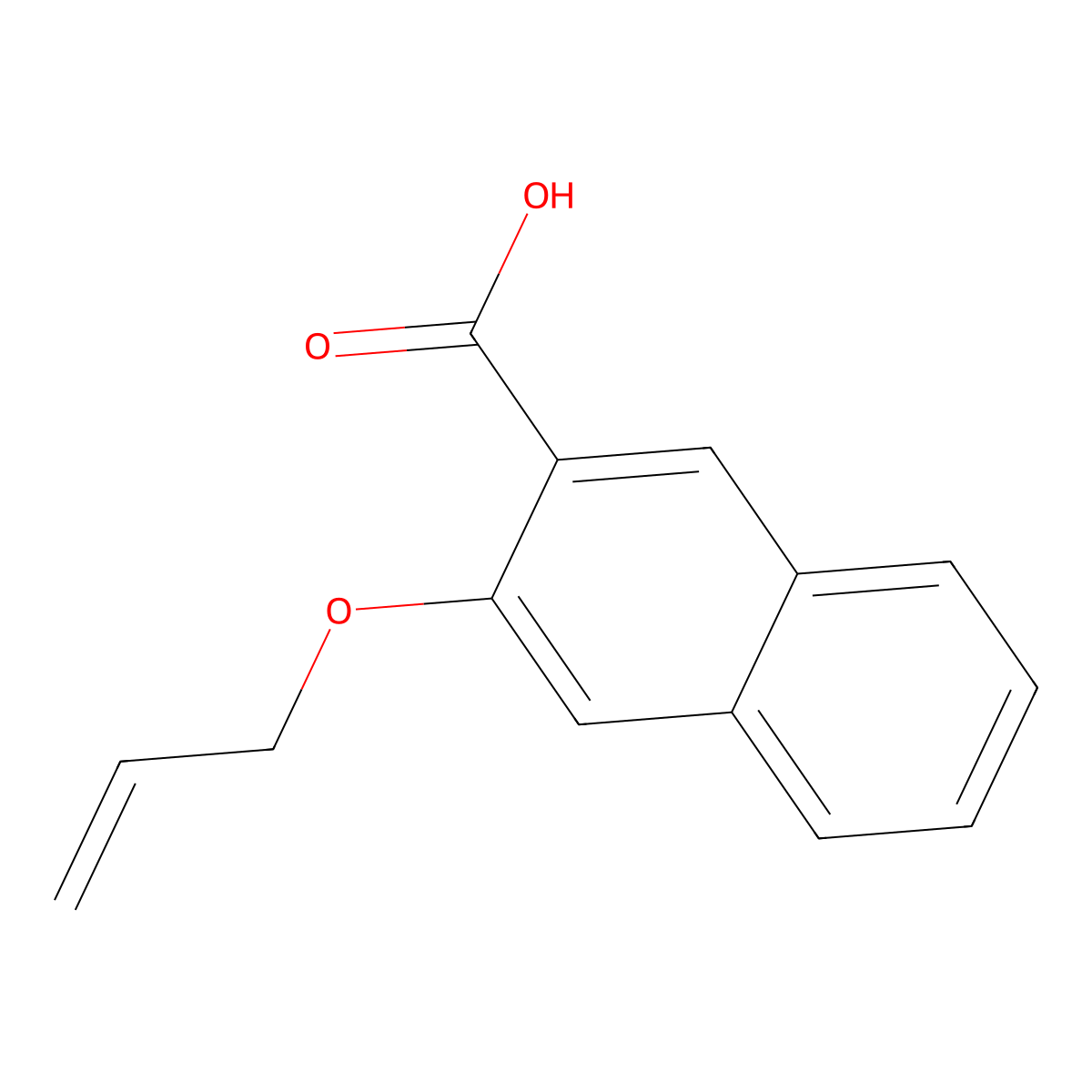 3-Allyloxy-2-naphthalenecarboxylic acid molecular structure, CAS 65550-19-8