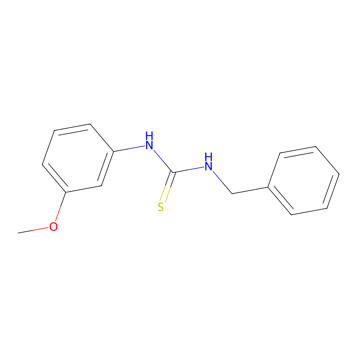 1-Benzyl-3-(3-methoxyphenyl)thiourea molecular structure, CAS 65550-92-7