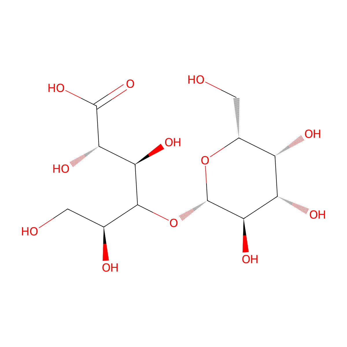 Lactonic acid molecular structure, CAS 65563-73-7