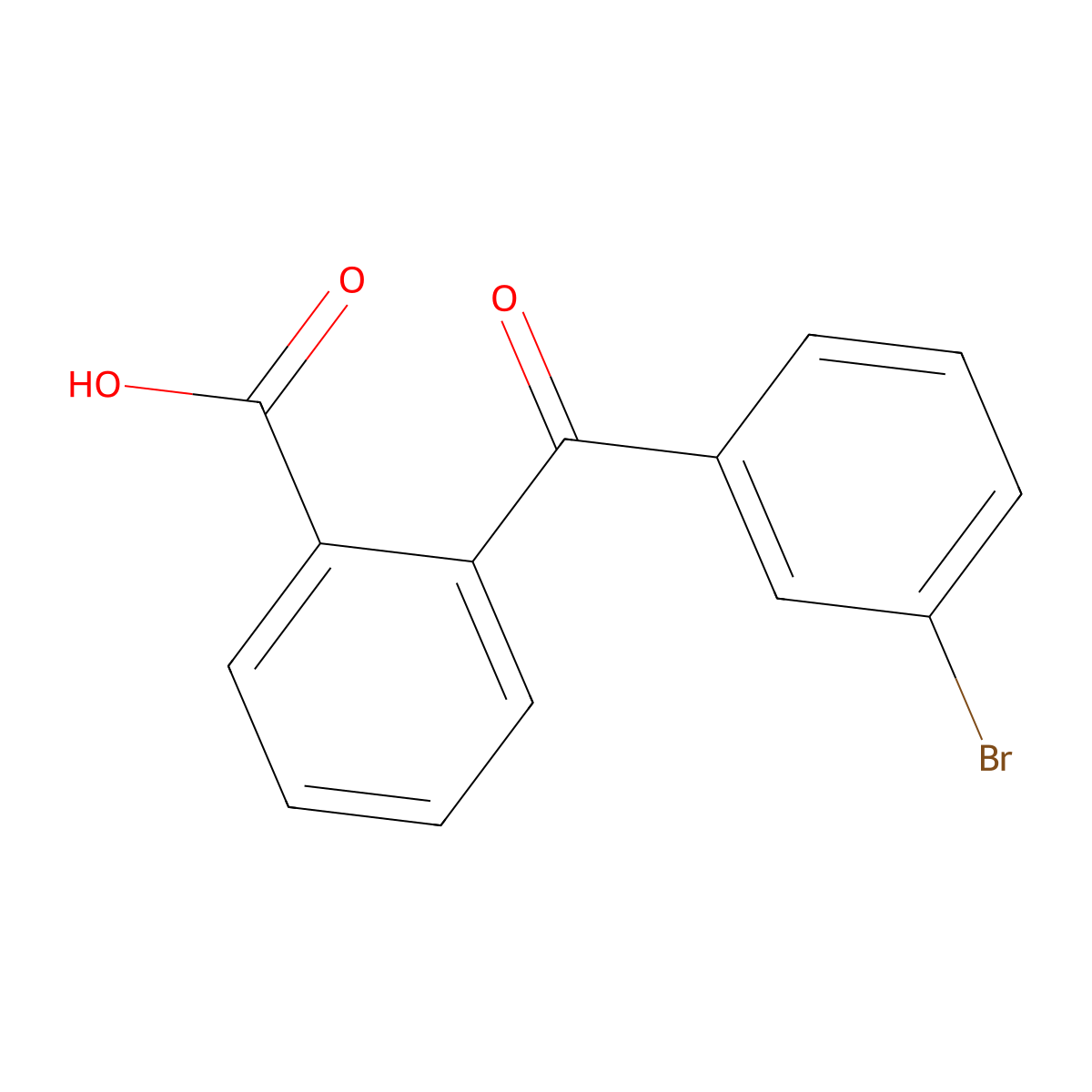 2-(3-Bromobenzoyl)benzoic acid molecular structure, CAS 65565-11-9