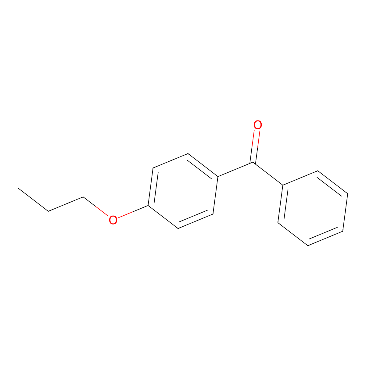 Methanone, phenyl(4-propoxyphenyl)- molecular structure, CAS 65565-59-5