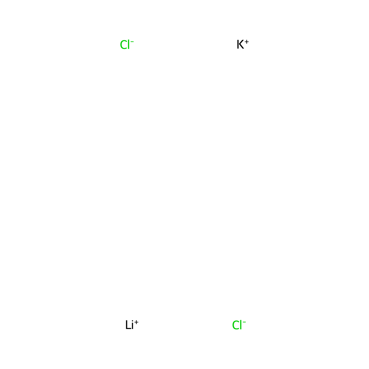 Lithium potassium chloride (1/1/2) molecular structure, CAS 65567-96-6