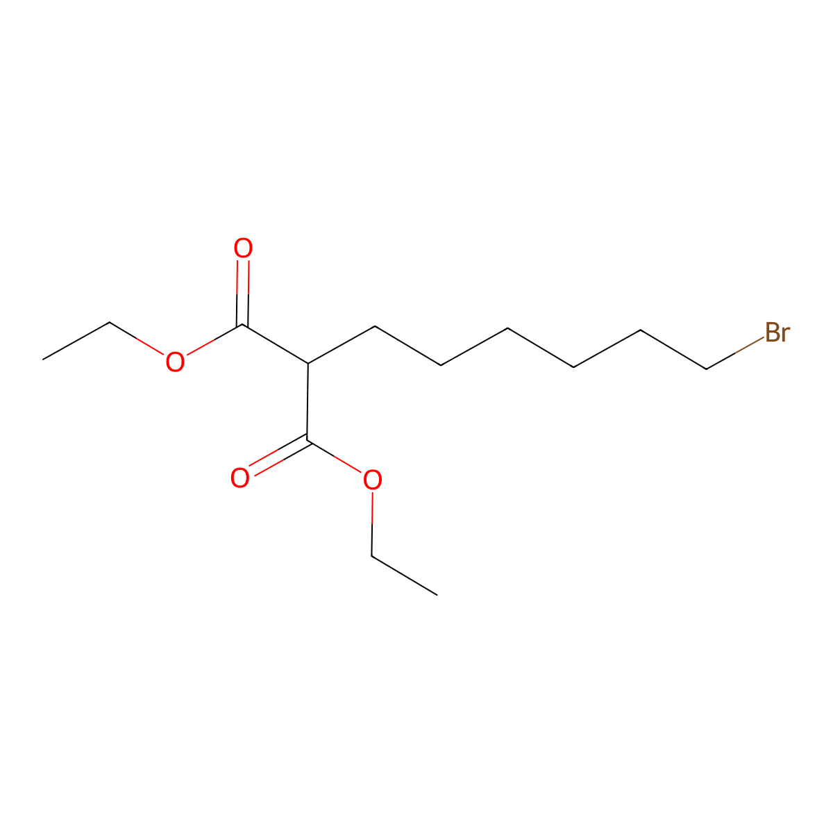 Diethyl(6-bromohexyl)propanedioate molecular structure, CAS 6557-85-3