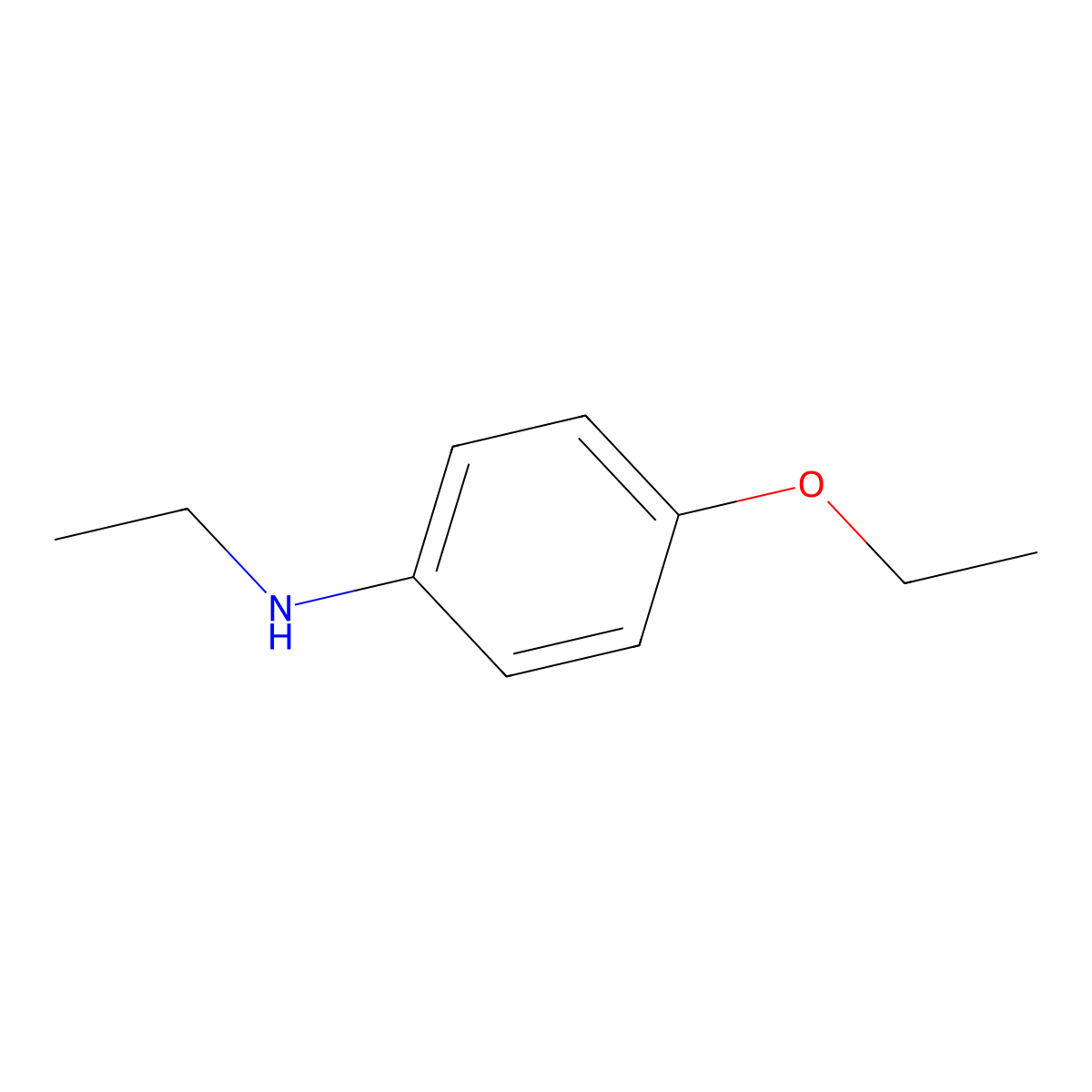 4-ethoxy-N-ethylaniline molecular structure, CAS 65570-13-0