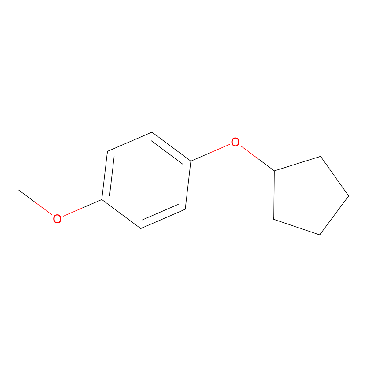 1-(Cyclopentyloxy)-4-methoxybenzene molecular structure, CAS 65578-69-0
