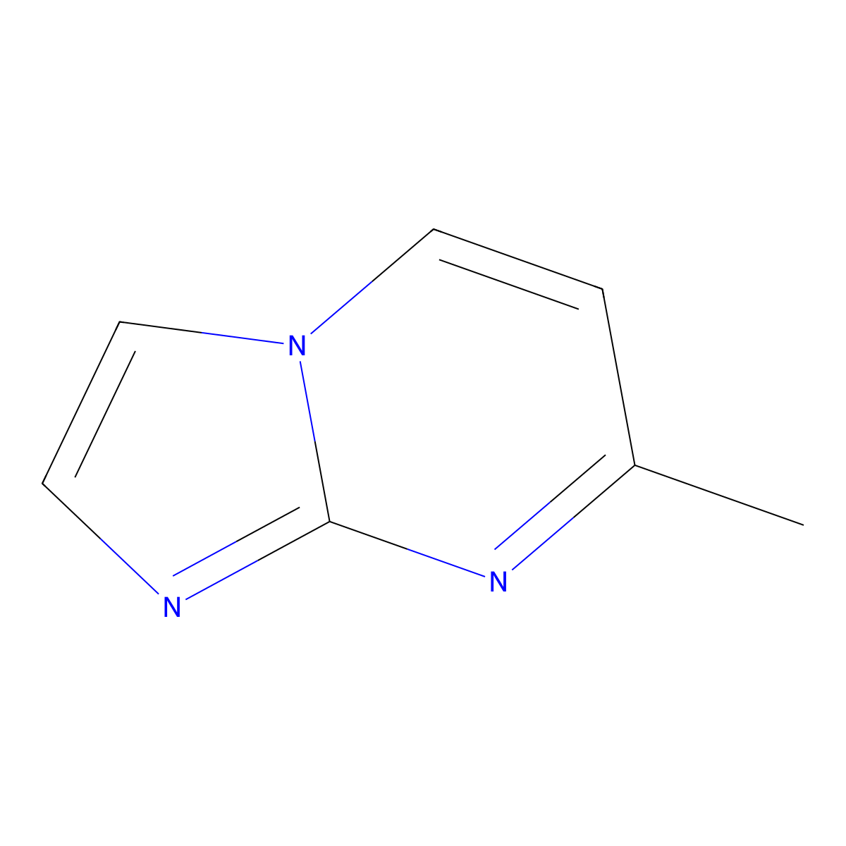 7-Methylimidazo[1,2-a]pyrimidine molecular structure, CAS 6558-66-3