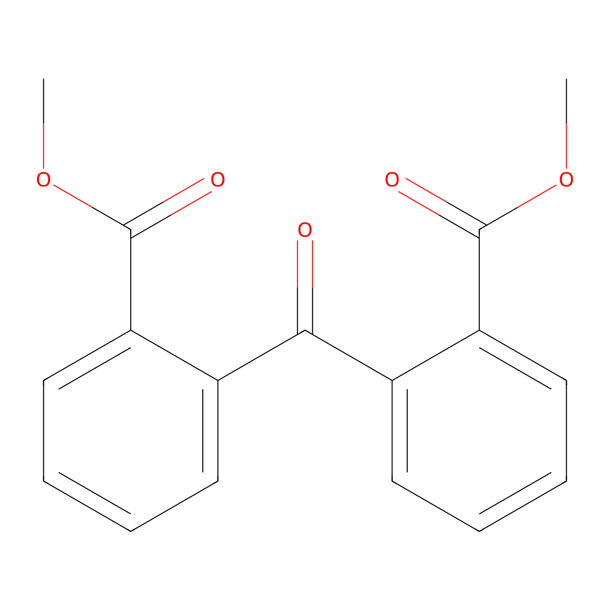 Dimethyl 2,2'-carbonyldibenzoate molecular structure, CAS 65594-65-2