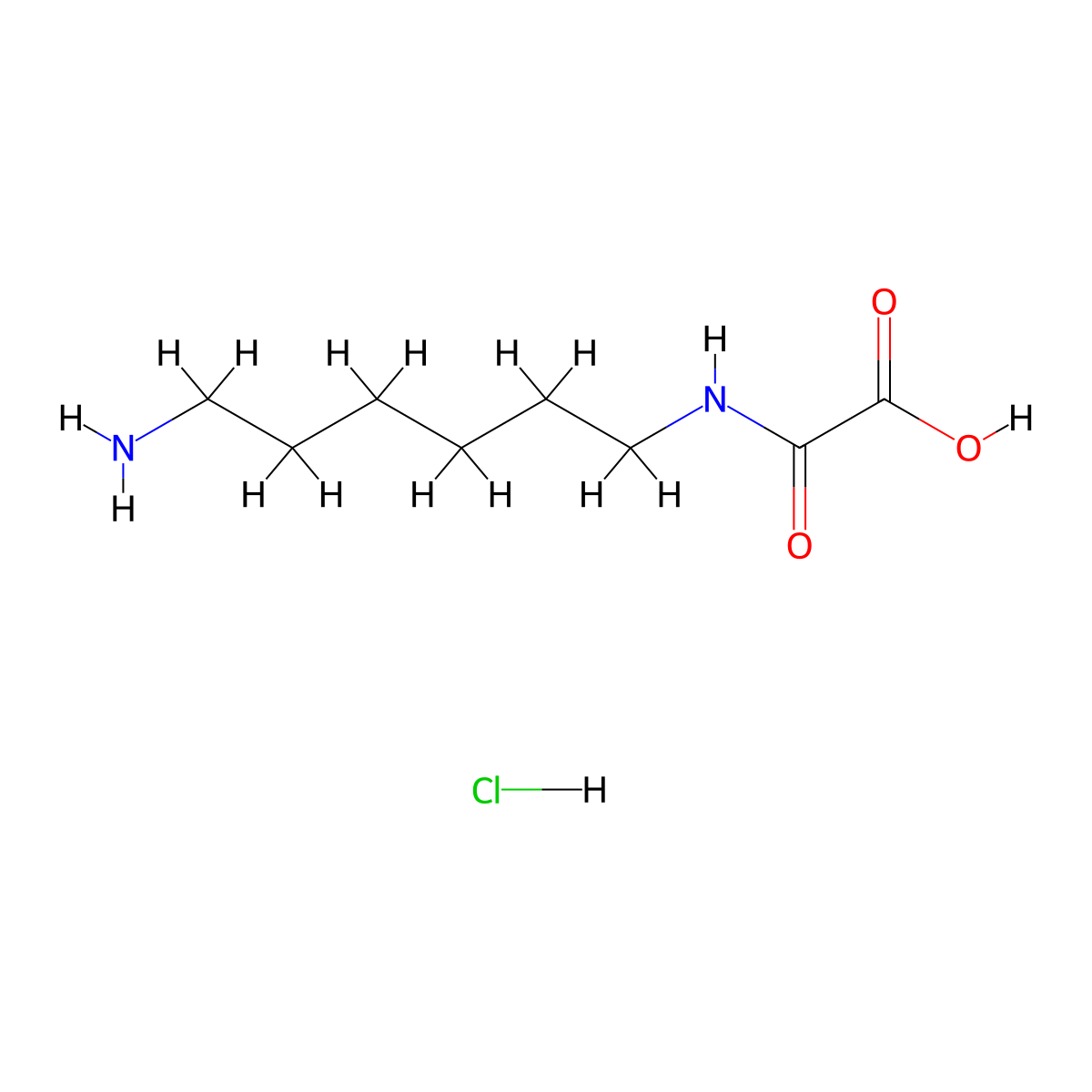 [(6-Aminohexyl)carbamoyl]formic acid hydrochloride molecular structure, CAS 65594-86-7