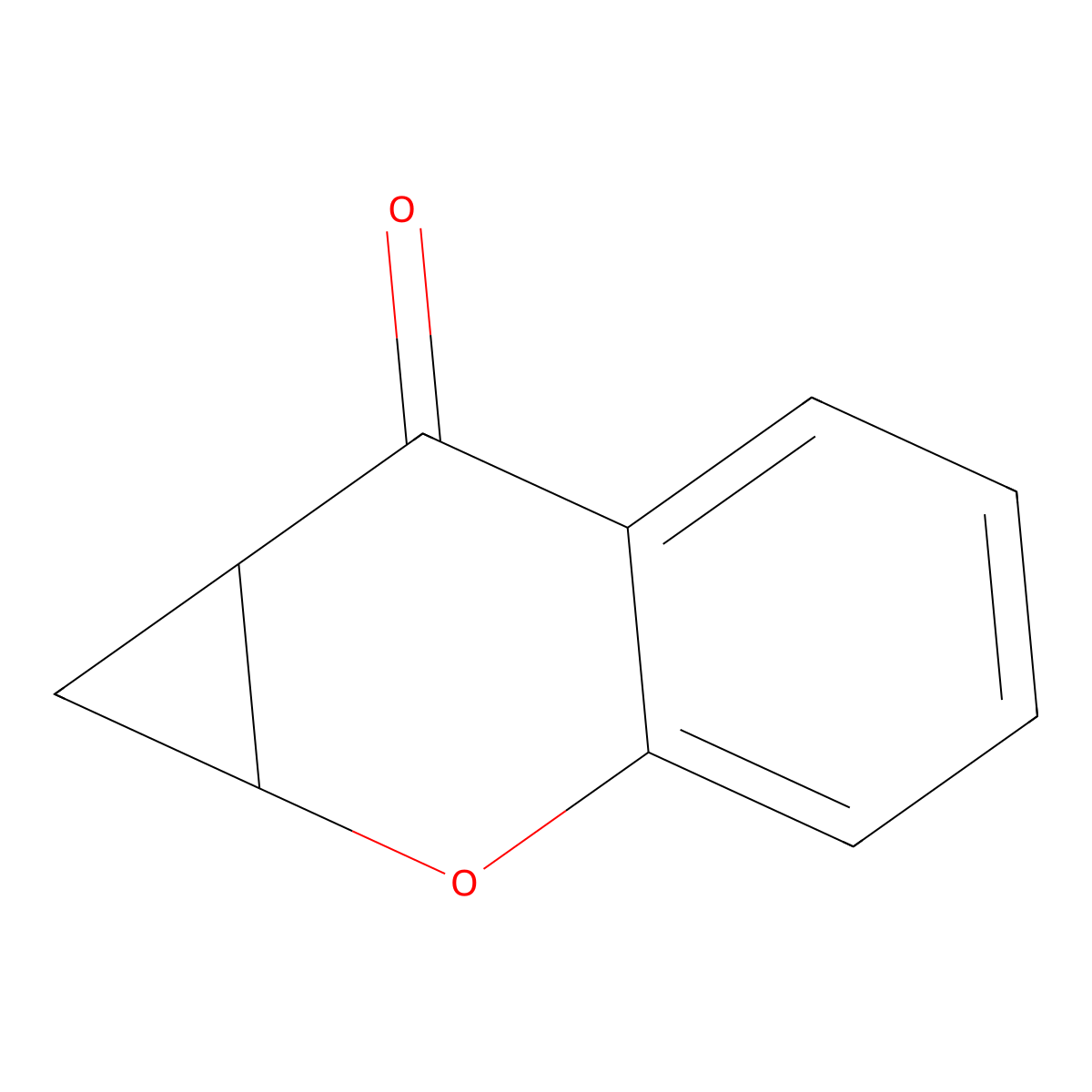 2-Oxatricyclo(5.4.0.0,3,5)undeca-1(11),7,9-trien-6-one molecular structure, CAS 65596-88-5