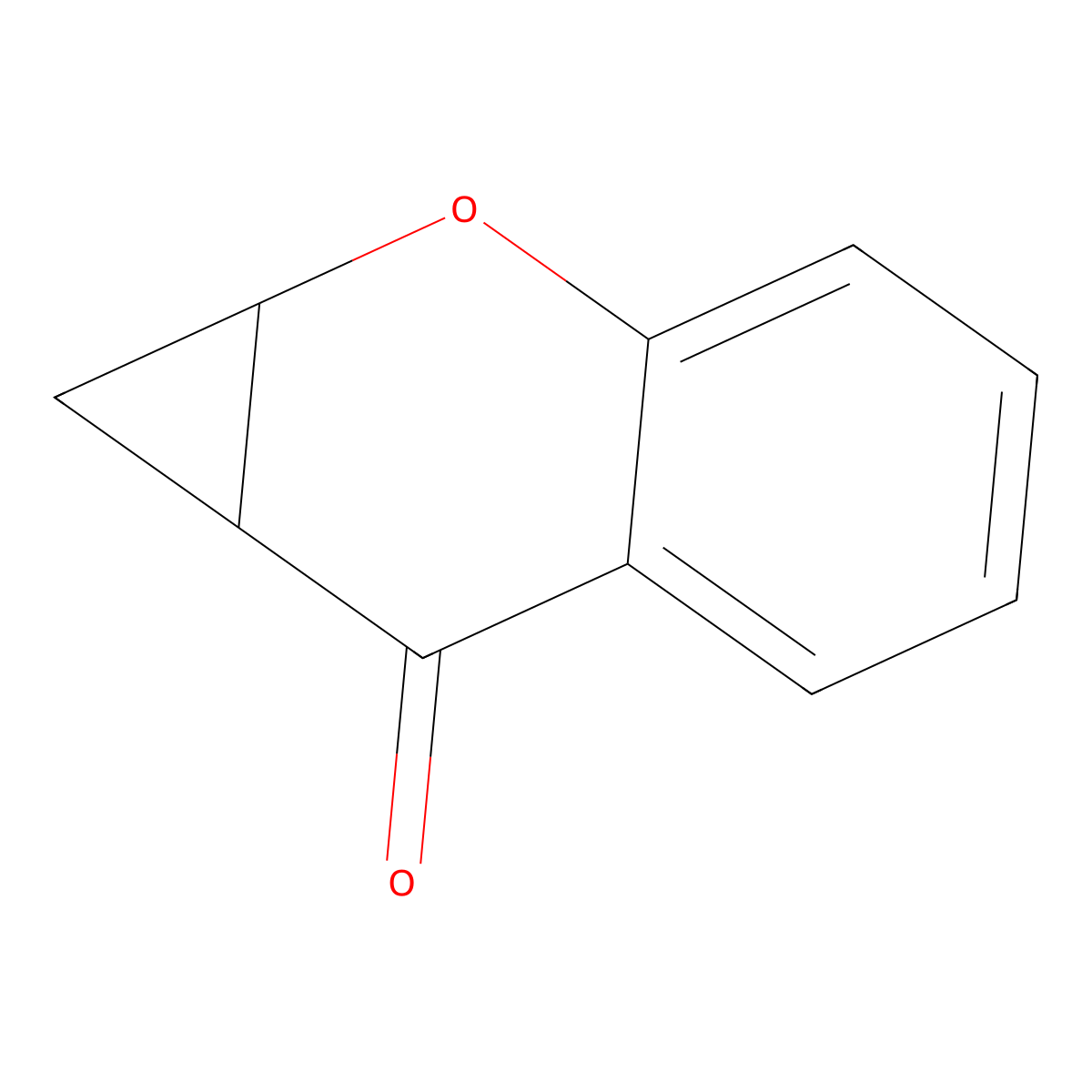2-Oxatricyclo(5.4.0.0,3,5)undeca-1(11),7,9-trien-6-one molecular structure, CAS 65596-88-5