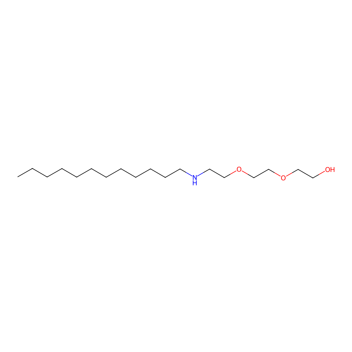 2-{2-[2-(Dodecylamino)ethoxy]ethoxy}ethan-1-ol molecular structure, CAS 65597-03-7