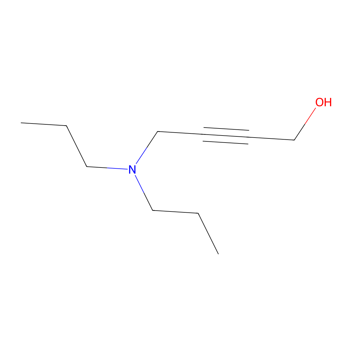 4-(Dipropylamino)but-2-yn-1-ol molecular structure, CAS 65597-82-2