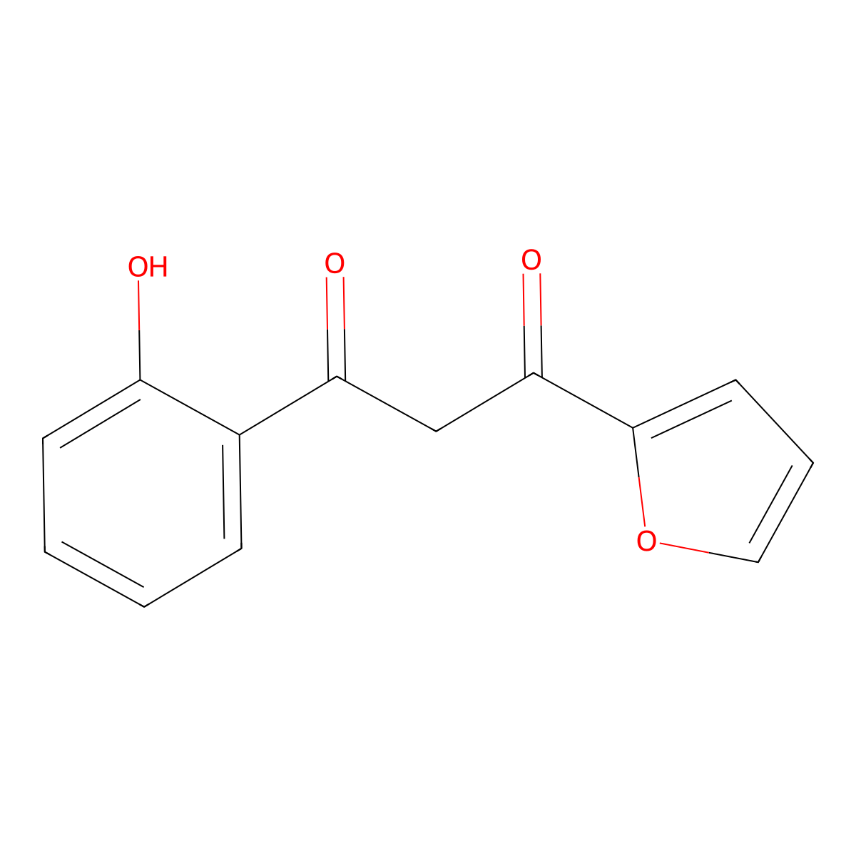 1-(2-Furyl)-3-(2-hydroxyphenyl)propane-1,3-dione molecular structure, CAS 65599-35-1