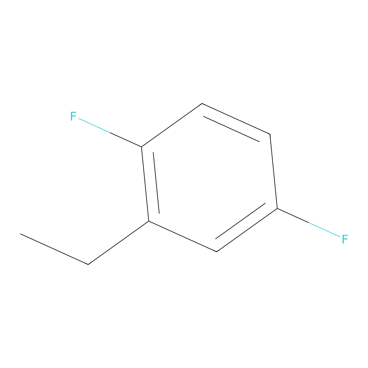 2-Ethyl-1,4-difluorobenzene molecular structure, CAS 656-03-1