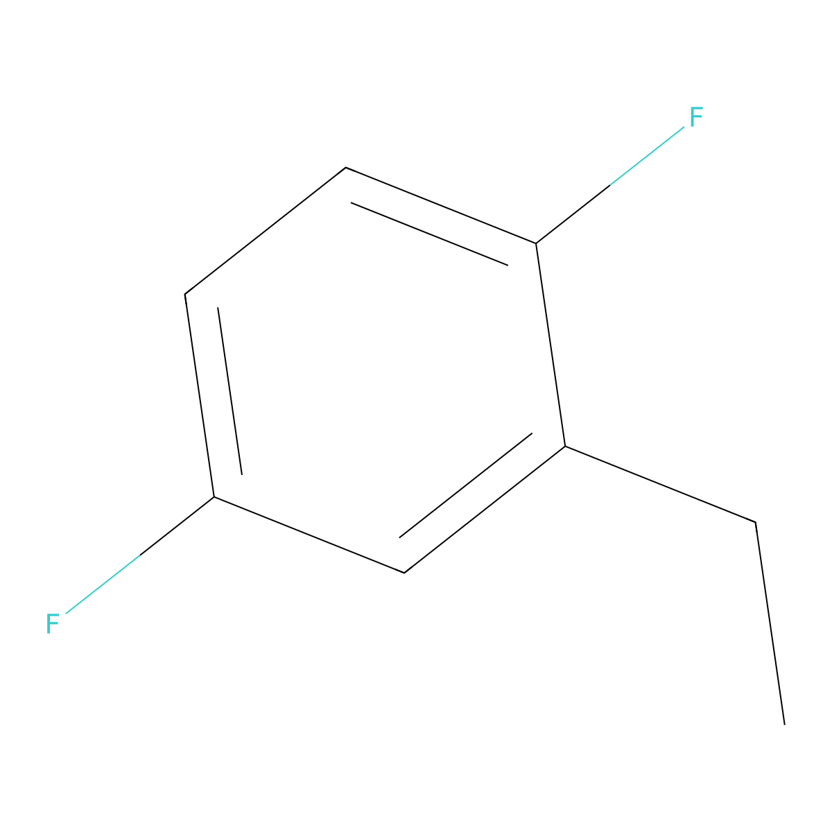 2-Ethyl-1,4-difluorobenzene molecular structure, CAS 656-03-1
