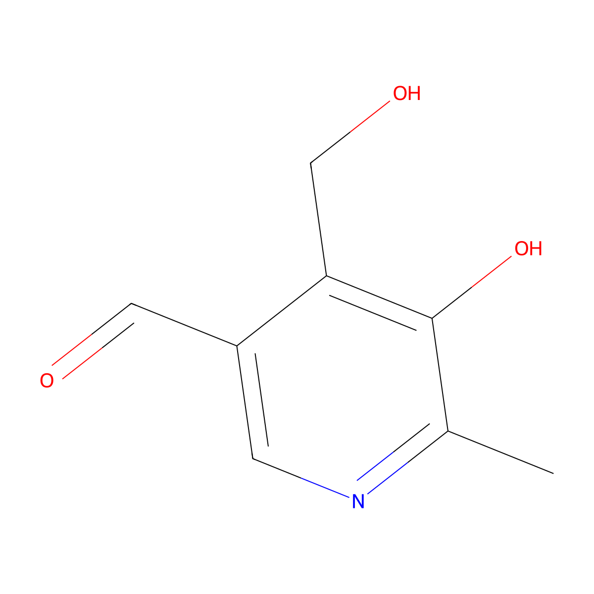 Isopyridoxal molecular structure, CAS 6560-46-9