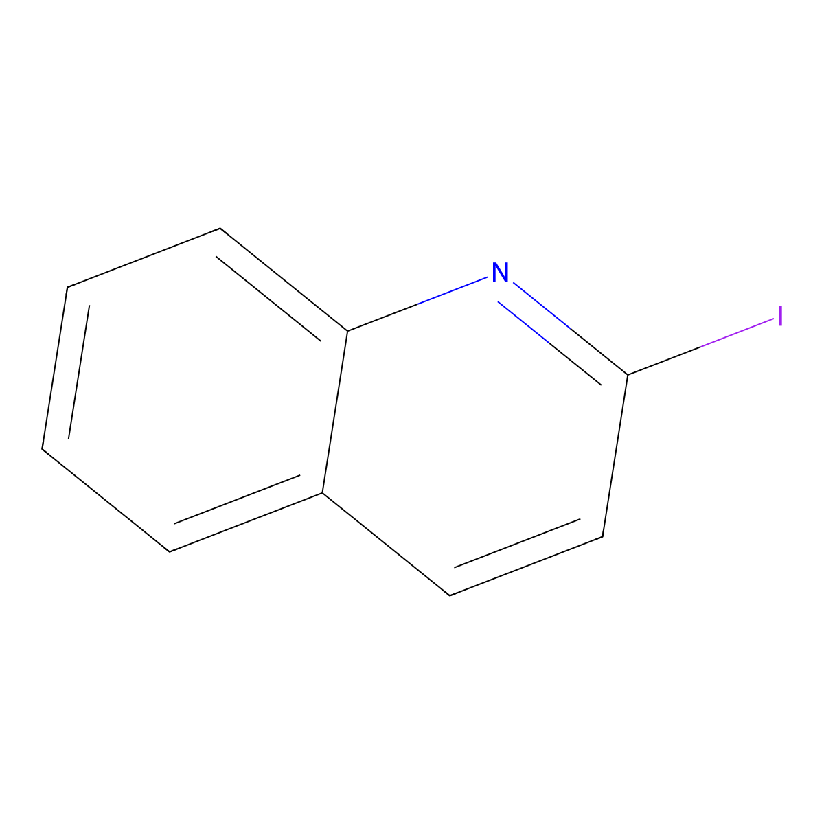2-Iodoquinoline molecular structure, CAS 6560-83-4