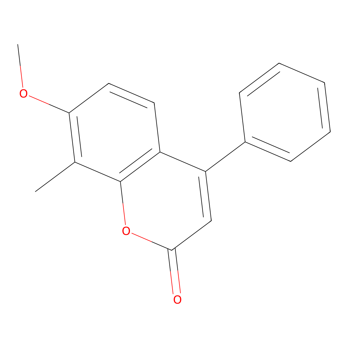 7-methoxy-8-methyl-4-phenyl-2H-chromen-2-one molecular structure, CAS 65602-42-8