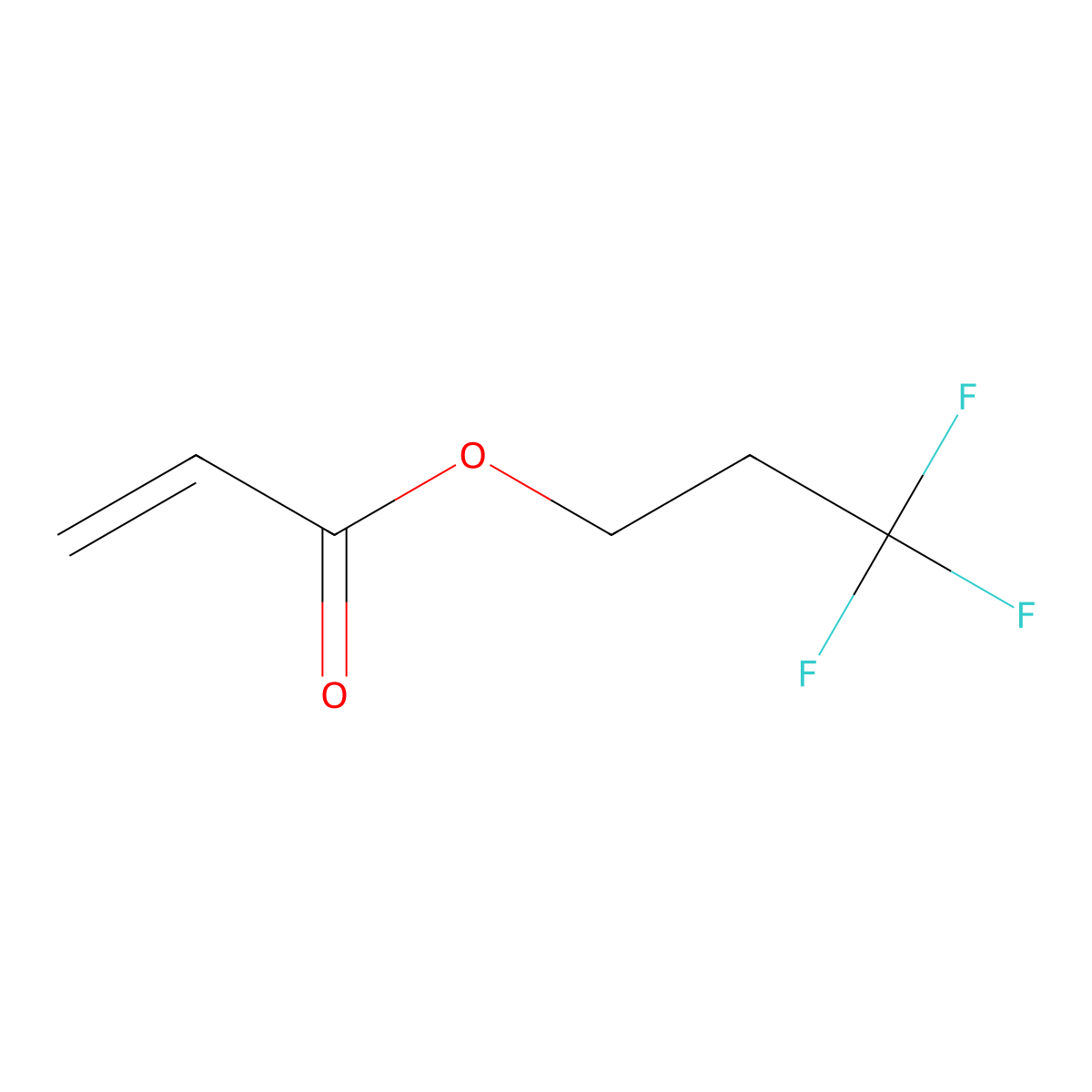 Poly(difluoromethylene), alpha-fluoro-omega-(2-((1-oxo-2-propen-1-yl)oxy)ethyl)- molecular structure, CAS 65605-70-1