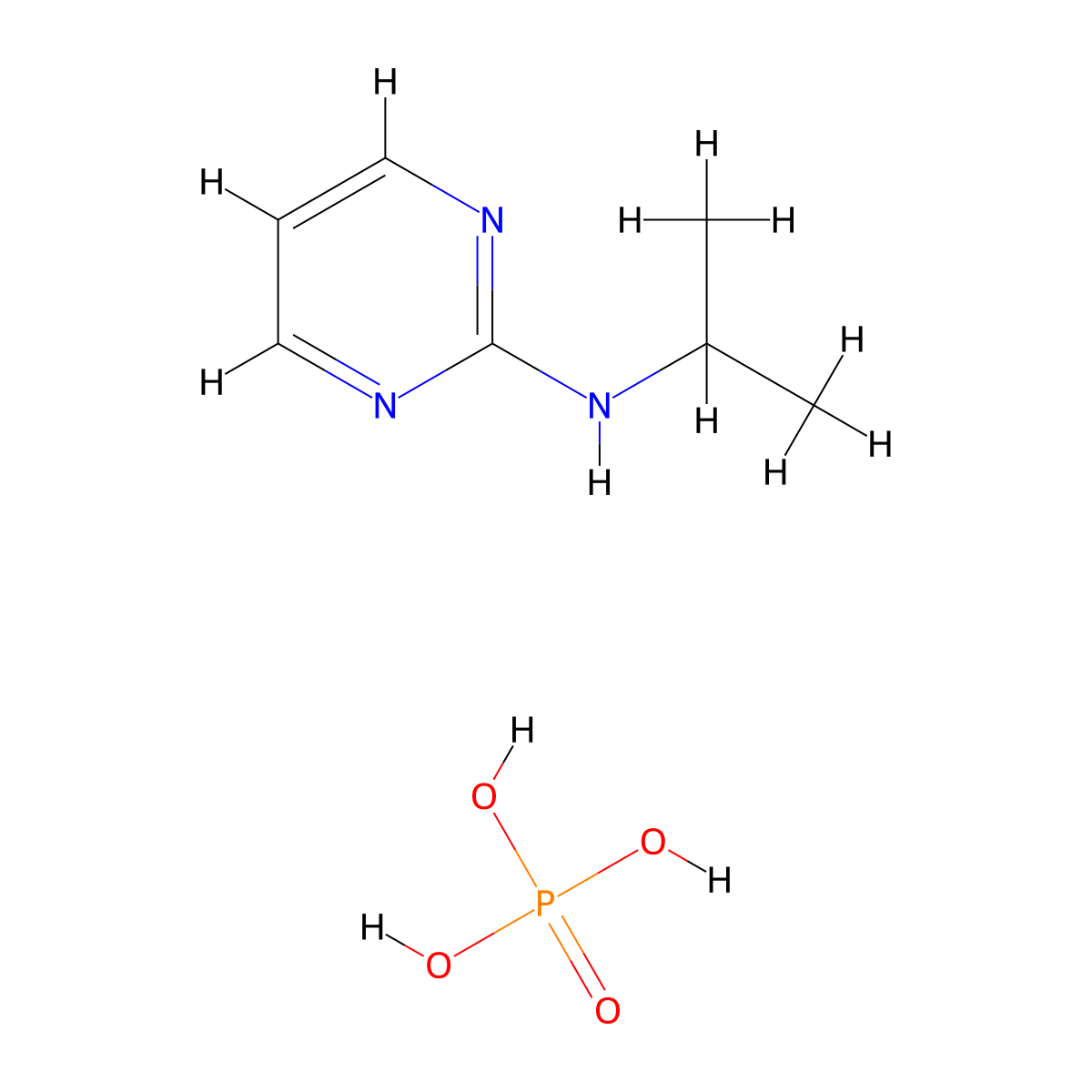 Isaxonine phosphate molecular structure, CAS 65606-21-5