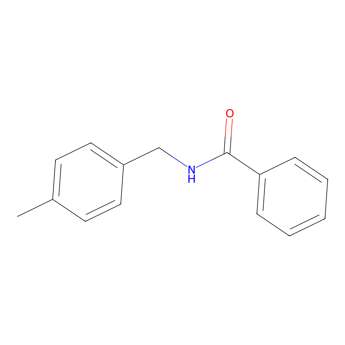 N-(4-methylbenzyl)benzamide molecular structure, CAS 65608-94-8