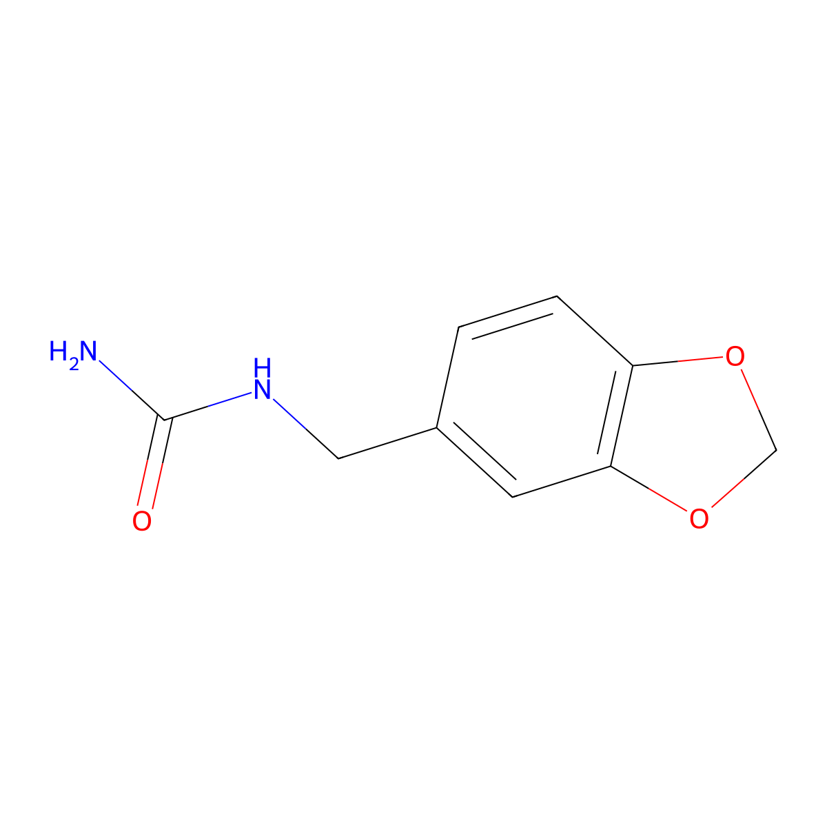 N-((2H-1,3-Benzodioxol-5-yl)methyl)carbamimidic acid molecular structure, CAS 65609-28-1