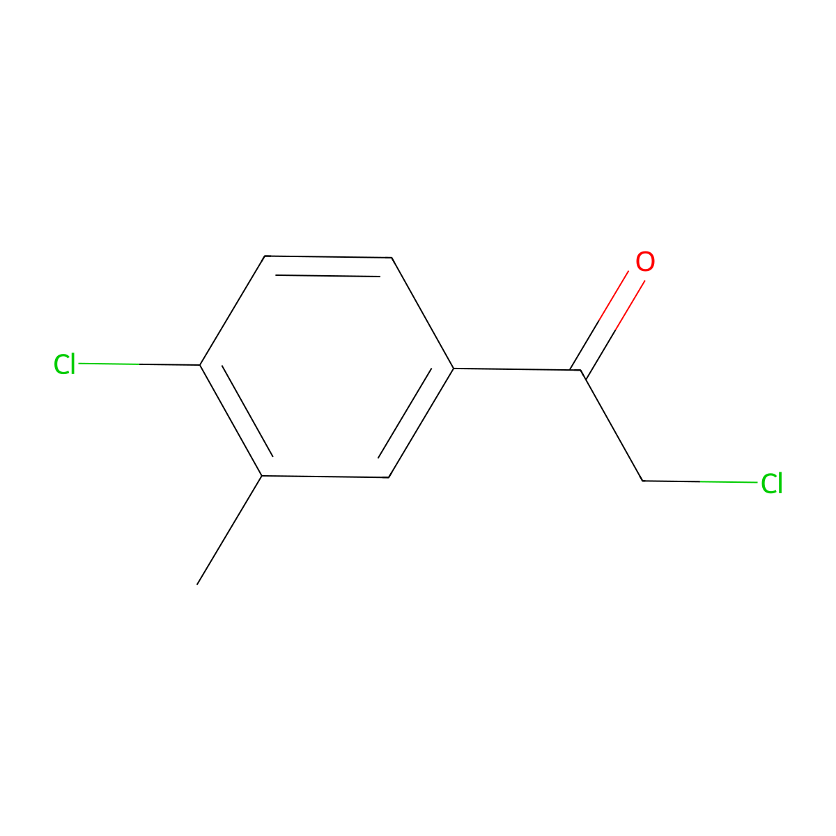 4-Chloro-3-methylphenacyl chloride molecular structure, CAS 65610-03-9