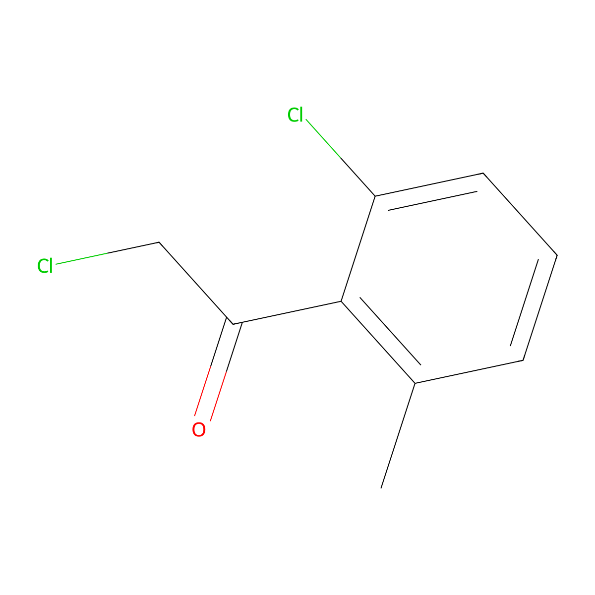 2-Chloro-1-(2-chloro-6-methylphenyl)ethan-1-one molecular structure, CAS 65610-05-1