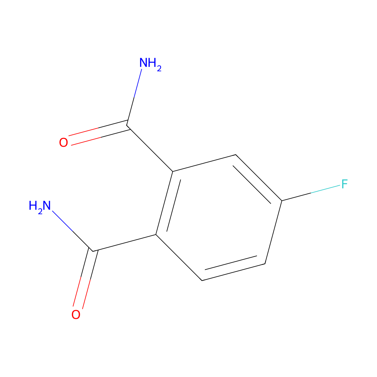 4-Fluorophthalamide molecular structure, CAS 65610-12-0