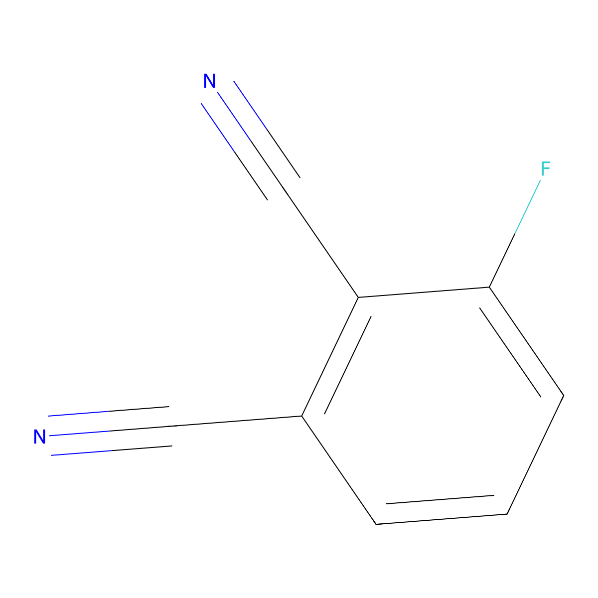 3-Fluorophthalonitrile molecular structure, CAS 65610-13-1