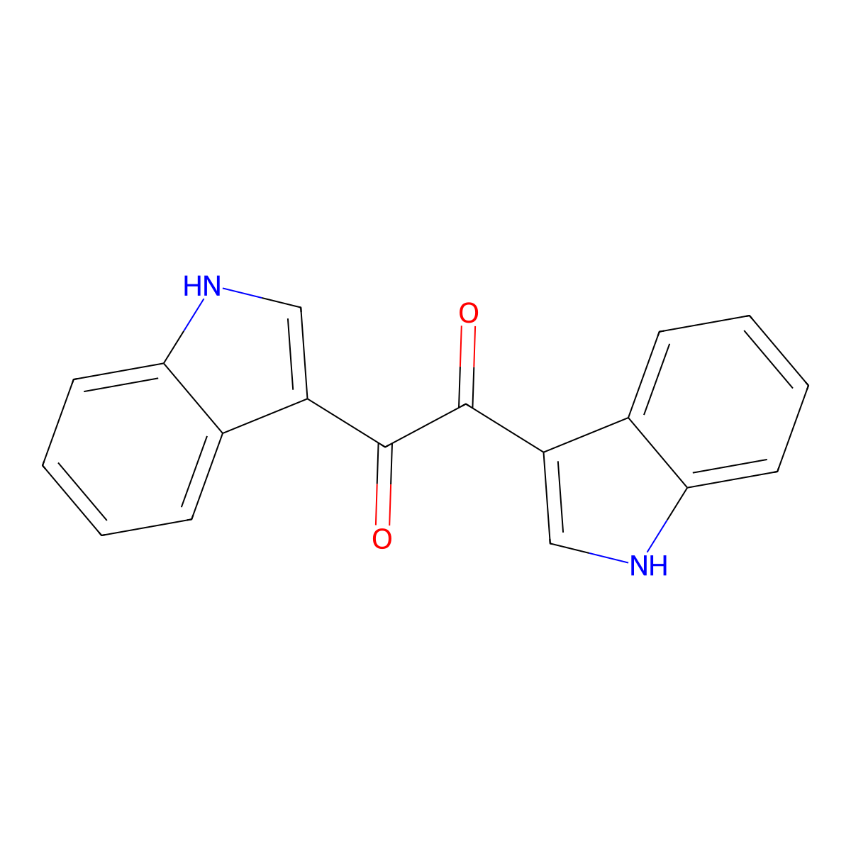 1,2-bis(1H-indol-3-yl)ethane-1,2-dione molecular structure, CAS 65610-87-9