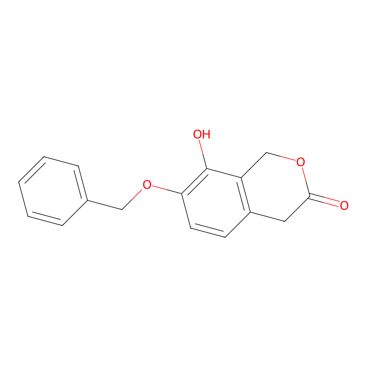 7-(Benzyloxy)-8-hydroxyisochroman-3-one molecular structure, CAS 65615-22-7