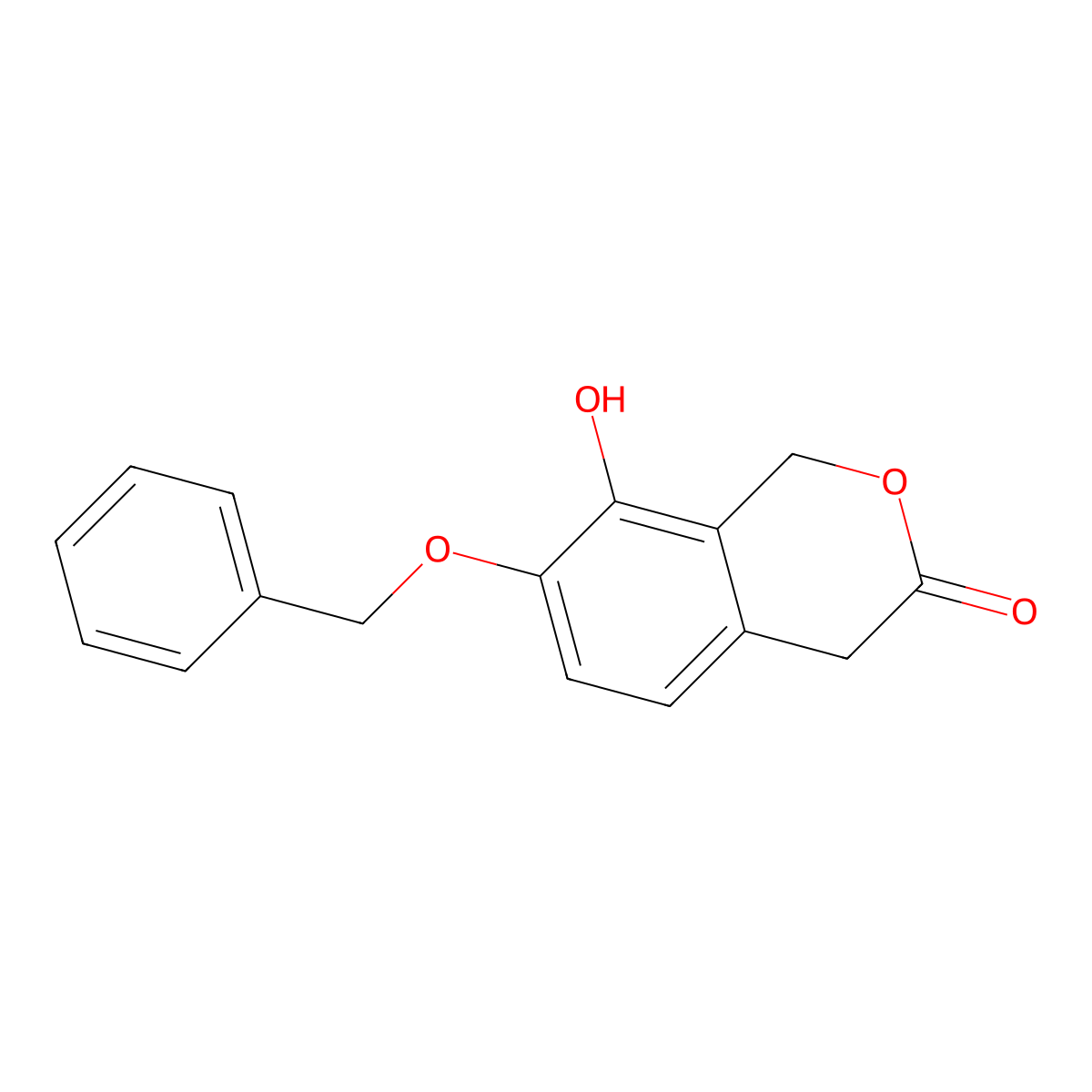 7-(Benzyloxy)-8-hydroxyisochroman-3-one molecular structure, CAS 65615-22-7