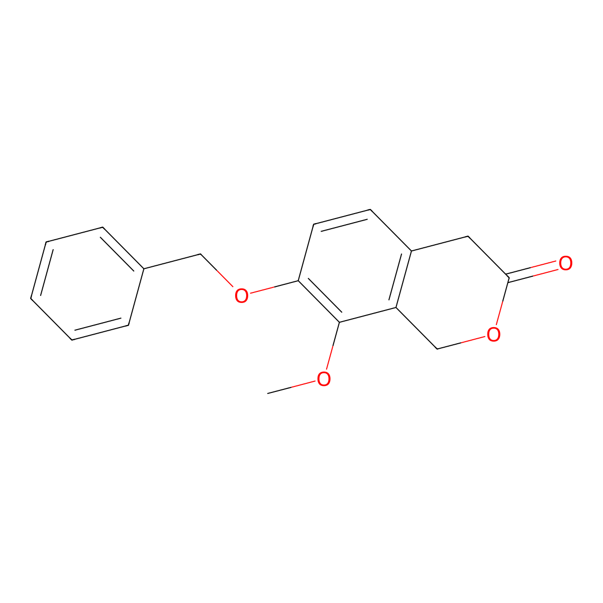 7-(Benzyloxy)-8-methoxyisochroman-3-one molecular structure, CAS 65615-23-8
