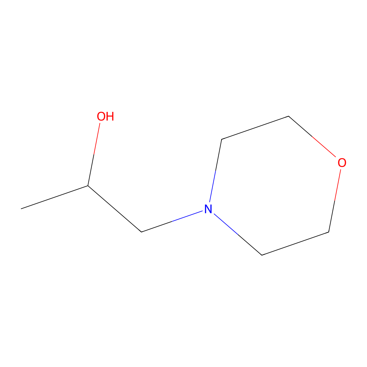 (2R)-1-(morpholin-4-yl)propan-2-ol molecular structure, CAS 65617-06-3