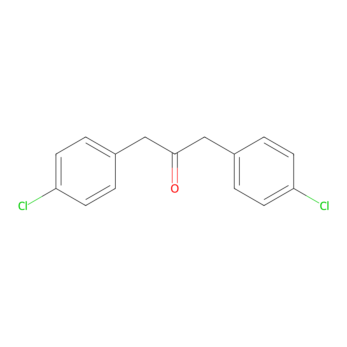 Bis(4-chlorobenzyl)ketone molecular structure, CAS 65622-34-6