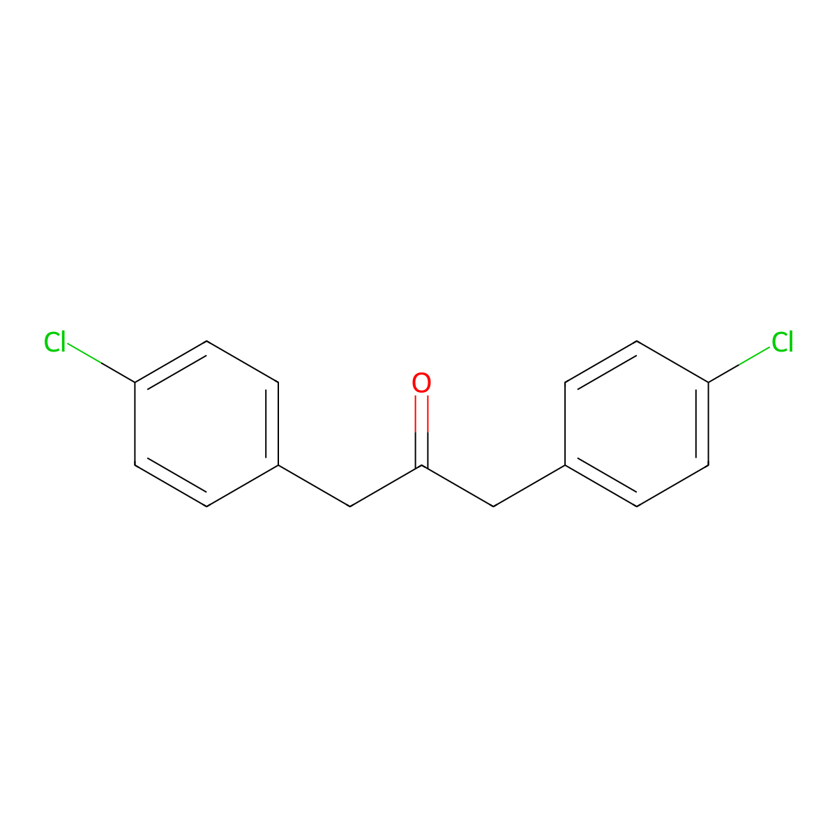 Bis(4-chlorobenzyl)ketone molecular structure, CAS 65622-34-6