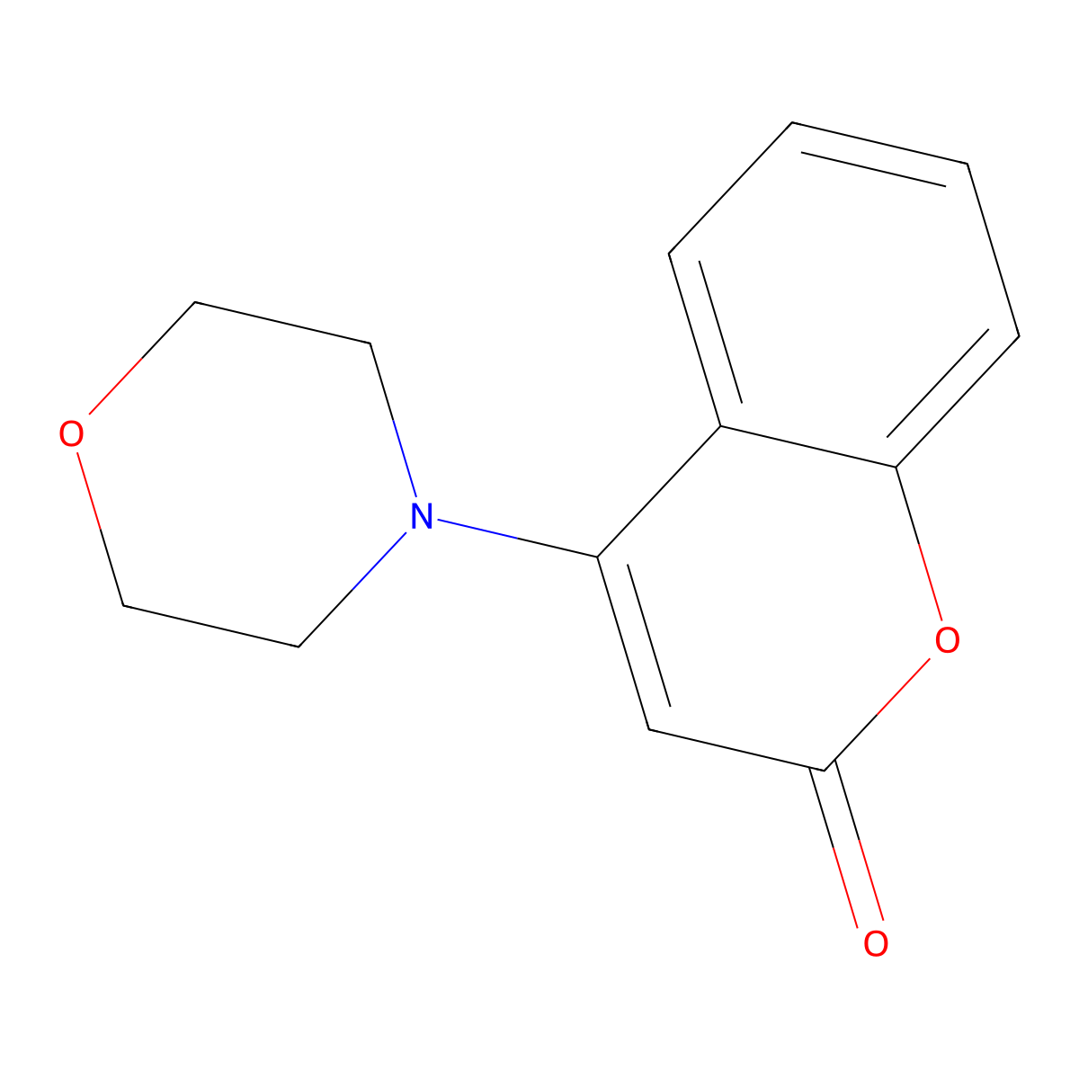 4-Morpholin-4-yl-chromen-2-one molecular structure, CAS 65625-83-4