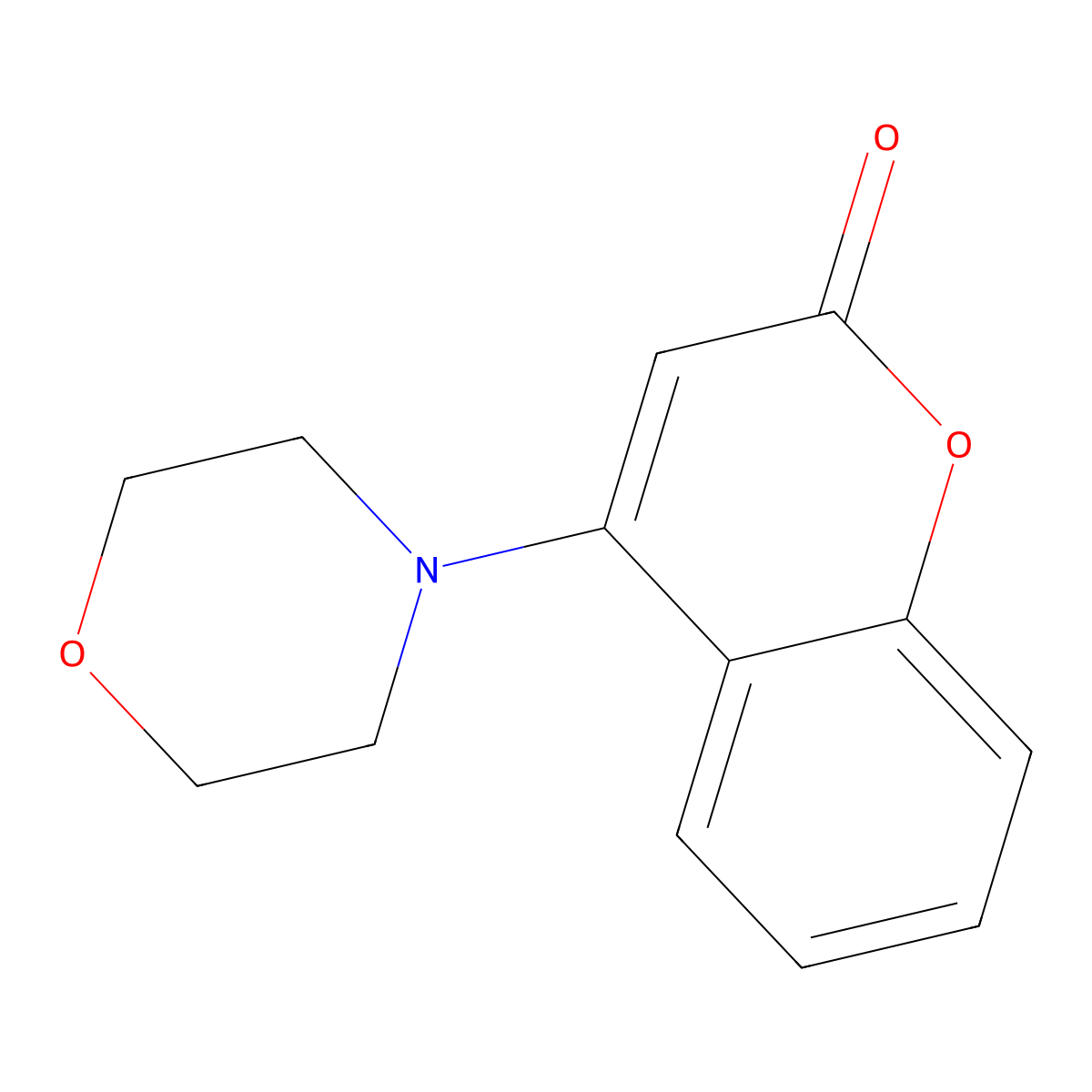 4-Morpholin-4-yl-chromen-2-one molecular structure, CAS 65625-83-4