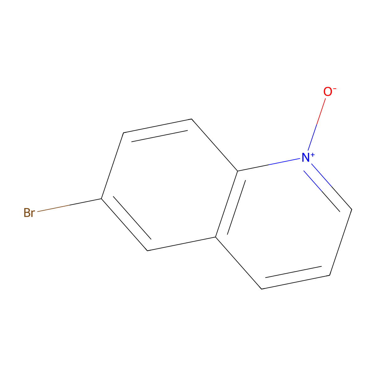 6-Bromoquinoline 1-oxide molecular structure, CAS 6563-11-7