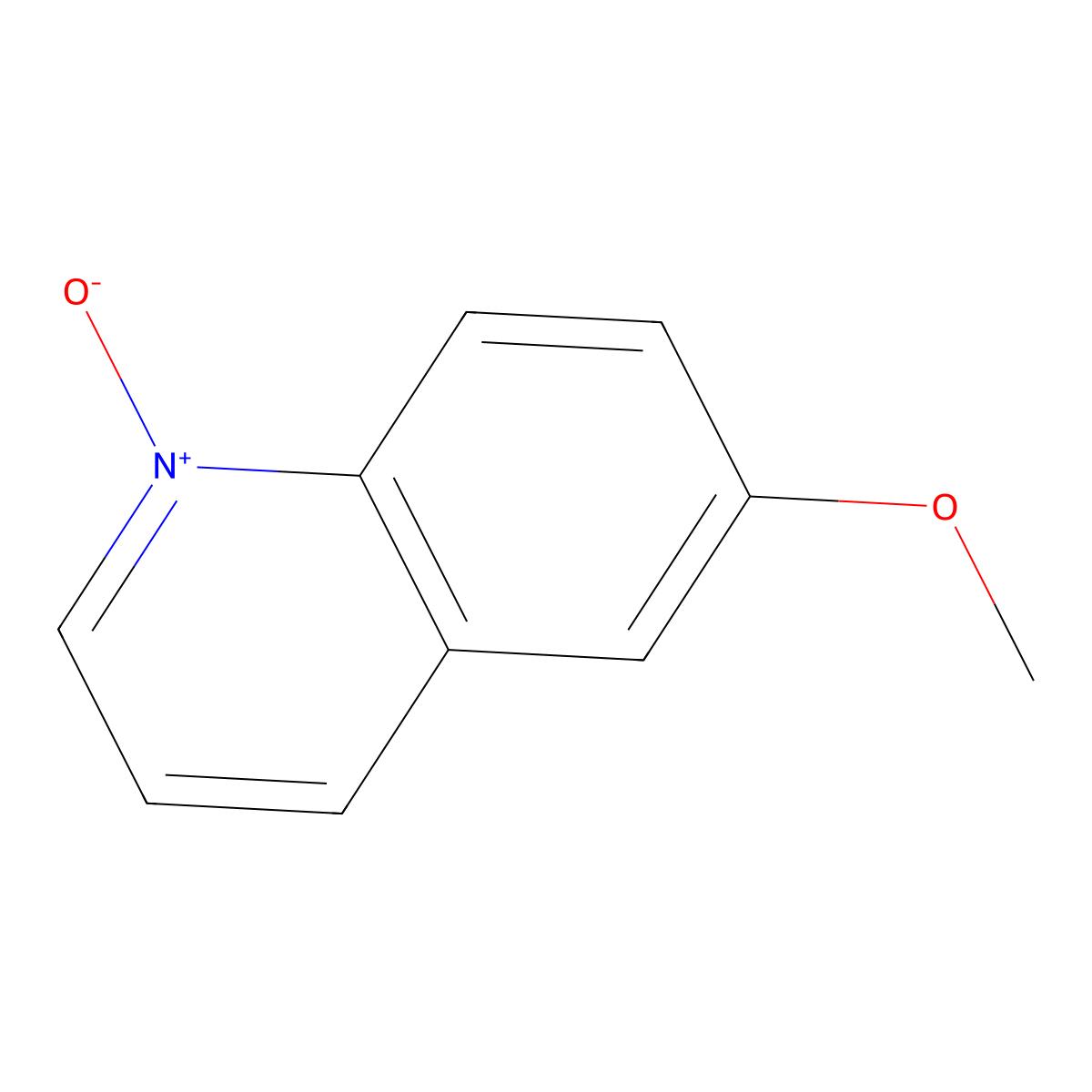 6-Methoxyquinoline N-oxide molecular structure, CAS 6563-13-9