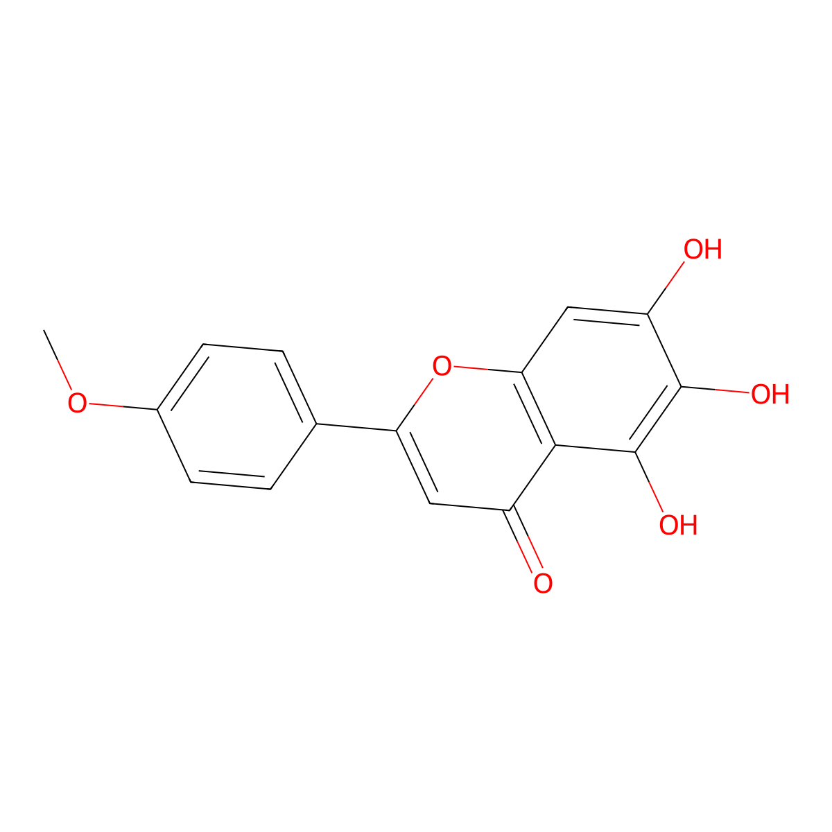 Scutellarein 4'-methyl ether molecular structure, CAS 6563-66-2