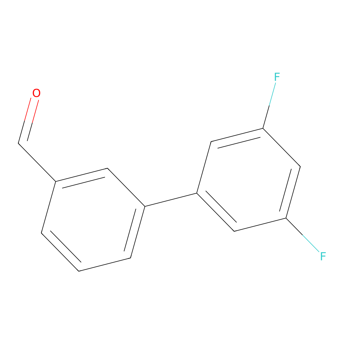 3-(3,5-Difluorophenyl)benzaldehyde molecular structure, CAS 656306-74-0