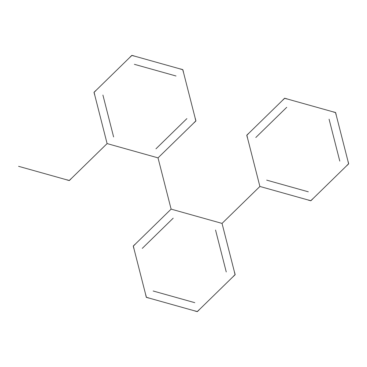 1-Ethyl-2-(2-phenylphenyl)benzene molecular structure, CAS 65634-75-5