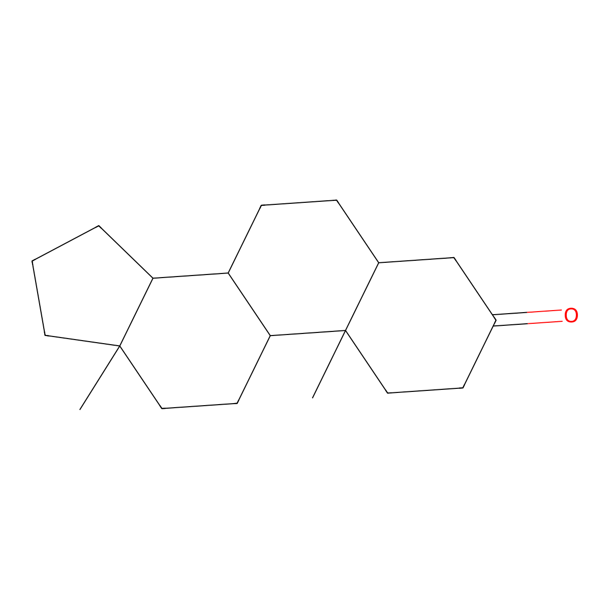 Androstan-3-one molecular structure, CAS 65635-48-5