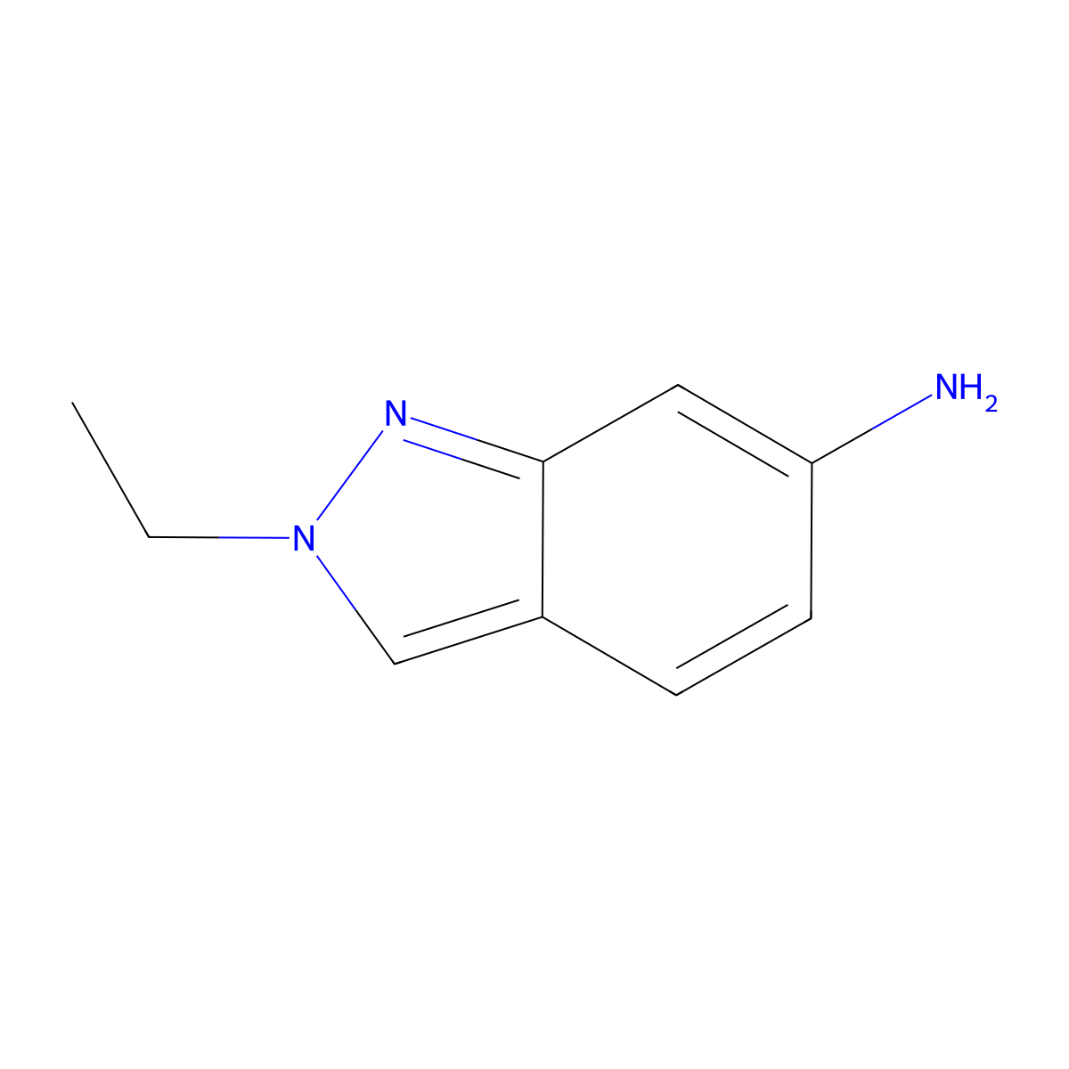 2-ethyl-2H-indazol-6-amine molecular structure, CAS 65642-31-1