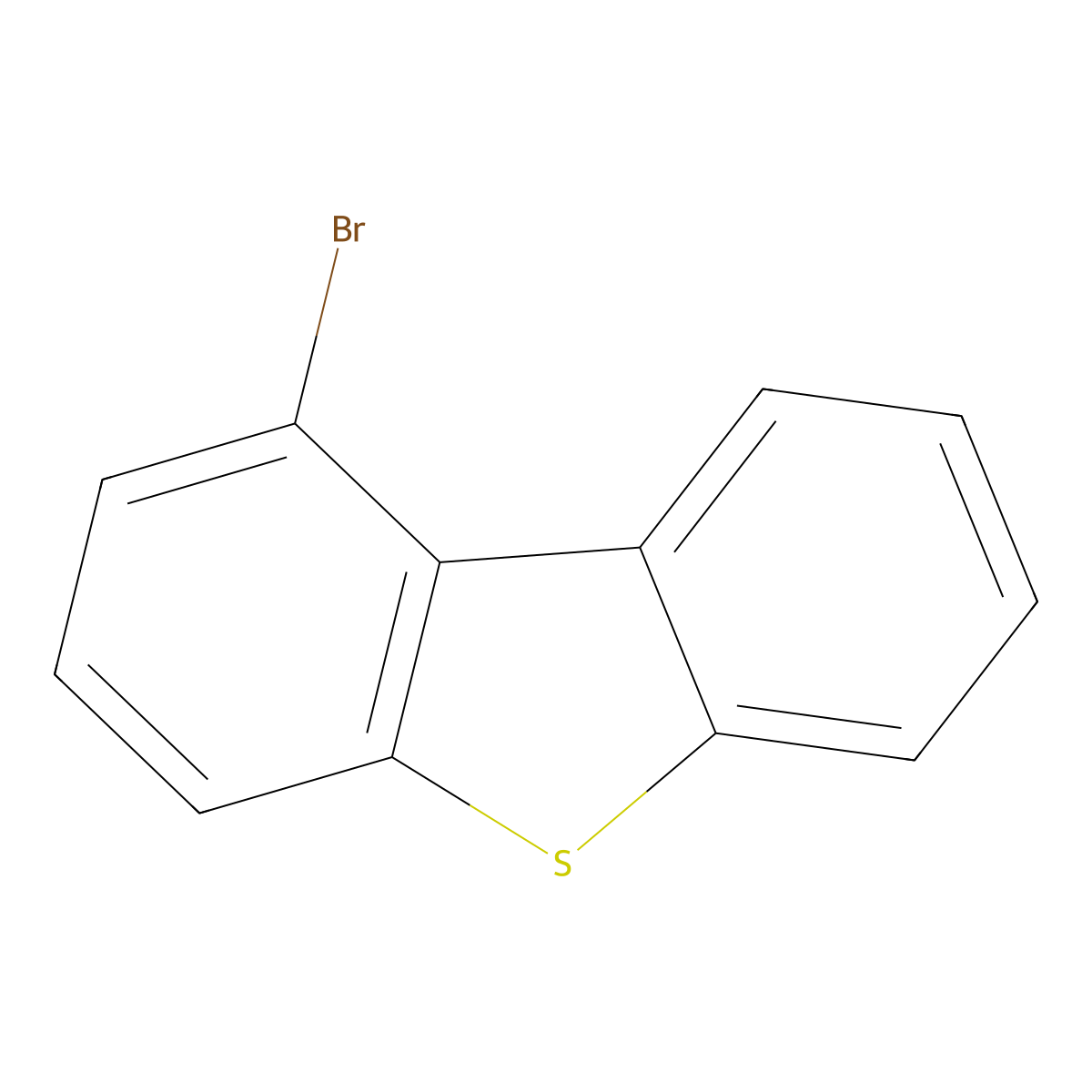 Dibenzothiophene, 1-bromo- molecular structure, CAS 65642-94-6