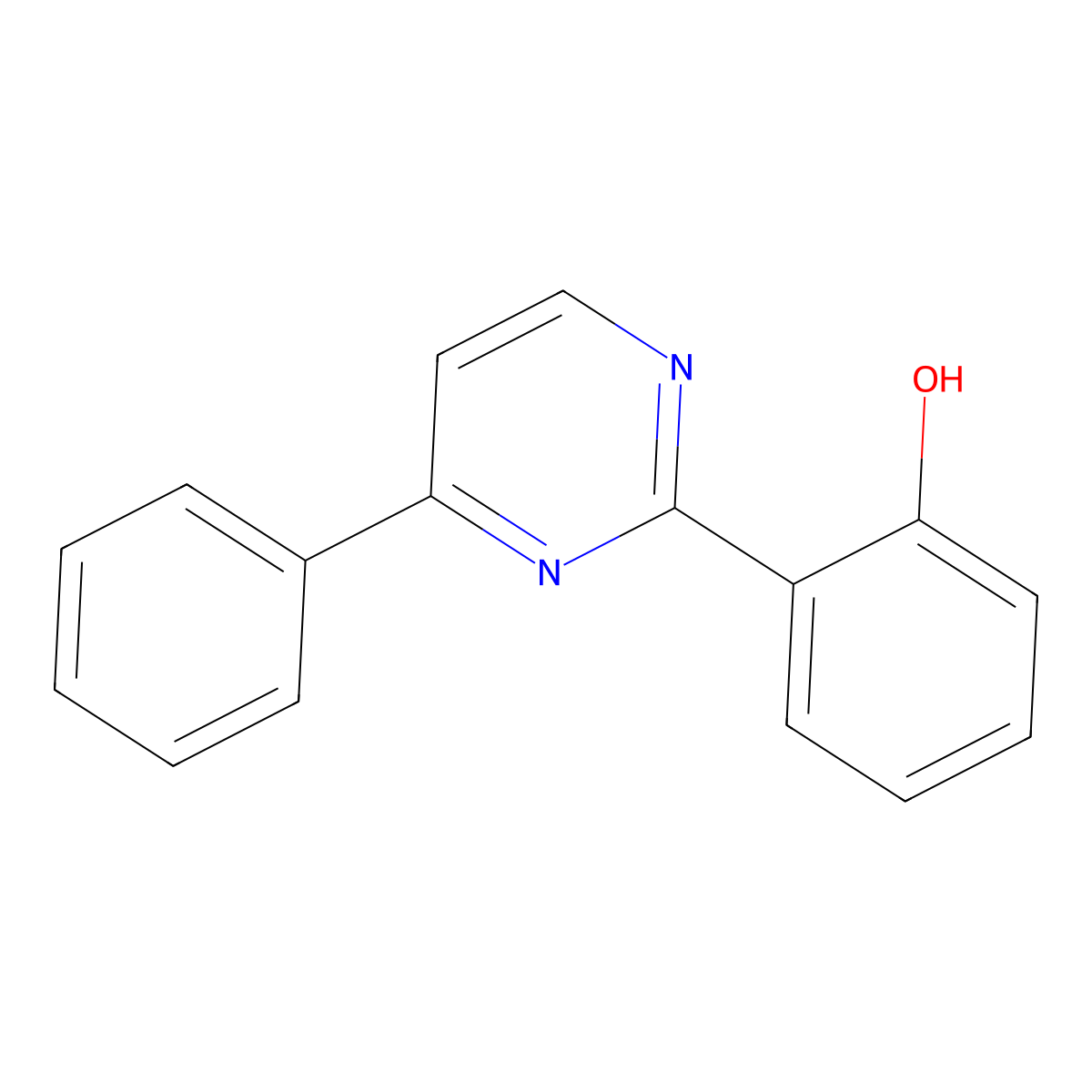 4-Phenyl-2-(2-hydroxyphenyl)pyrimidine molecular structure, CAS 65644-26-0