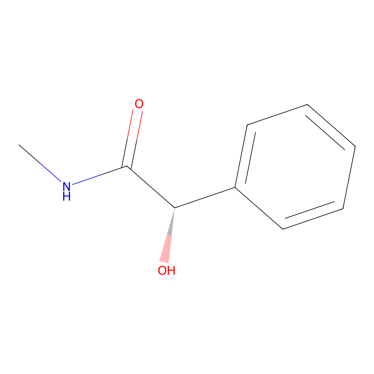 (S)-2-Hydroxy-N-methyl-2-phenylacetamide molecular structure, CAS 65645-88-7