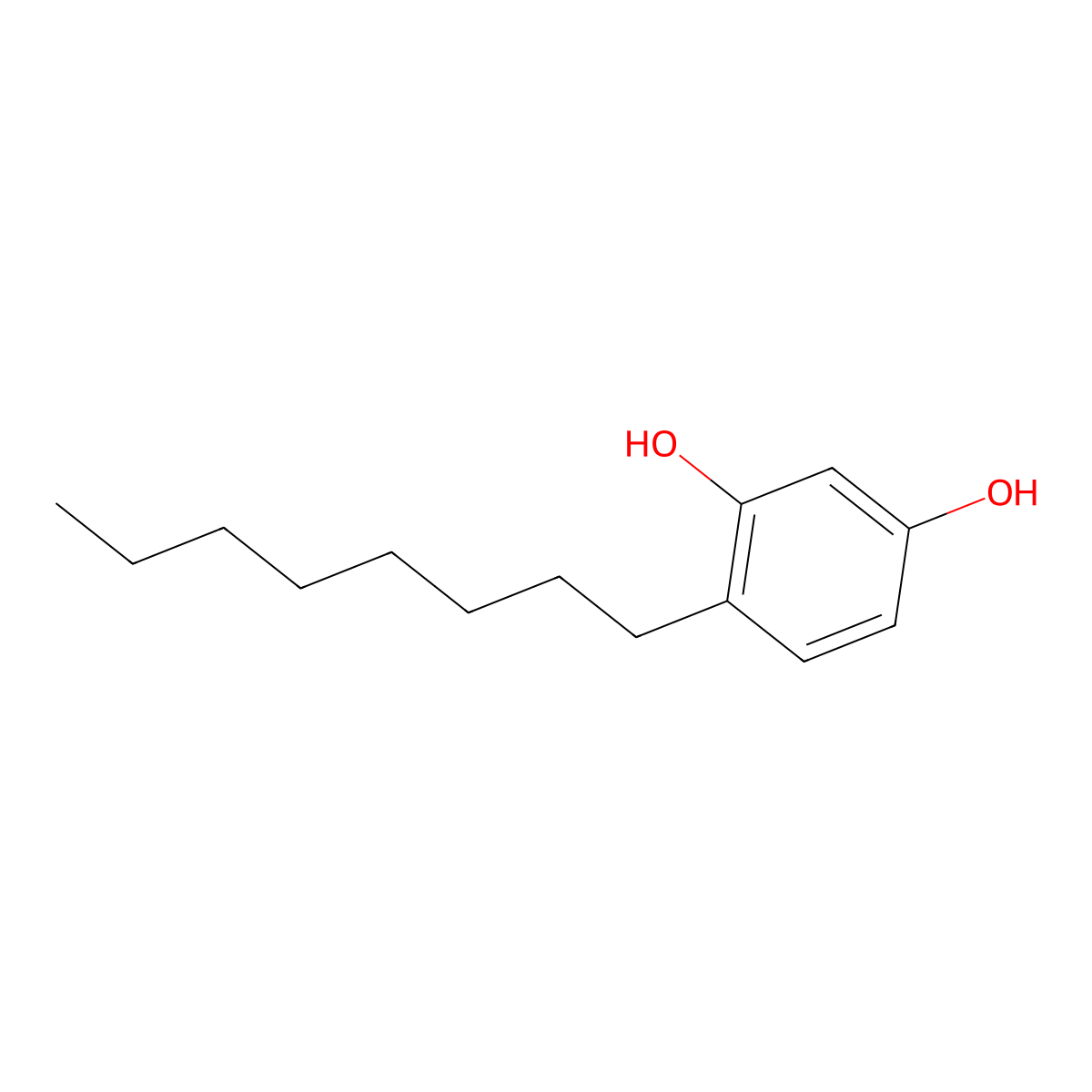 4-Octylresorcinol molecular structure, CAS 6565-70-4